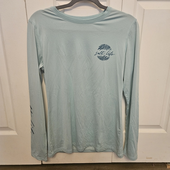 Salt Life Sky Blue Performance Shirt - Picture 1 of 3